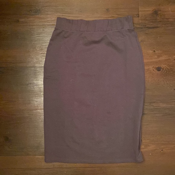 Mikarose Pencil Skirt XS Gray - Picture 2 of 4